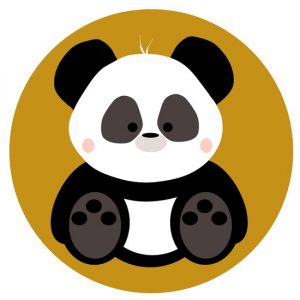 behangcirkel panda